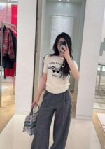 DIOR butterfly pattern knitted T-shirt - Image 2