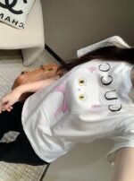 GUCCI 2025 Spring/Summer New Cherry Print Short Sleeve T-Shirt Premium Edition - Image 8