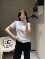 GUCCI 2025 Spring/Summer New Cherry Print Short Sleeve T-Shirt Premium Edition - Image 9