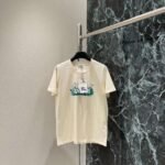 Burberry 2025 Spring/Summer New Printed Short Sleeve T-shirt with Daisy Print on Chest Premium 100% cotton - Image 9