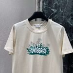 Burberry 2025 Spring/Summer New Printed Short Sleeve T-shirt with Daisy Print on Chest Premium 100% cotton - Image 7