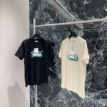 Burberry 2025 Spring/Summer New Printed Short Sleeve T-shirt with Daisy Print on Chest Premium 100% cotton - Image 4