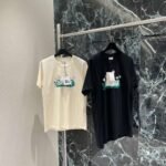 Burberry 2025 Spring/Summer New Printed Short Sleeve T-shirt with Daisy Print on Chest Premium 100% cotton - Image 3