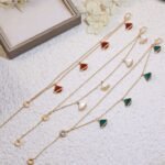 Bulgari Double-Sided Shell Agate Four-Flower Bracelet Premium Edition - Image 5