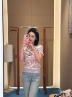 Hermès 2025 Summer New T-shirt Tiger Pattern Premium Edition - Image 3