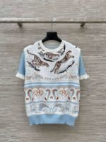 Hermès 2025 Summer New T-shirt Tiger Pattern Premium Edition