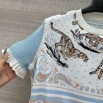 Hermès 2025 Summer New T-shirt Tiger Pattern Premium Edition - Image 7