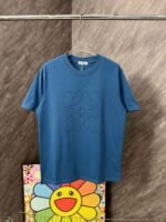 Loewe logo embroidered round neck short sleeves - Image 5