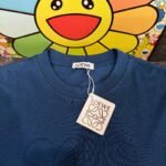 Loewe logo embroidered round neck short sleeves - Image 4