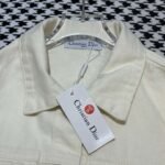 DIOR 2025 Spring/Summer new lapel heart butterfly embroidered denim jacket - Image 9