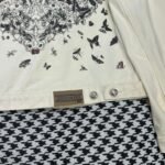 DIOR 2025 Spring/Summer new lapel heart butterfly embroidered denim jacket - Image 4