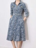 Valentino Metal Button Waist Dress