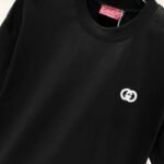 Gucci 320g crew neck short sleeve T-shirt with small double G logo embroidery - Image 7