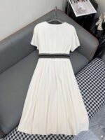 DIOR new round neck dress pleated skirt high quality - Image 6