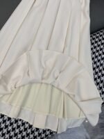 DIOR new round neck dress pleated skirt high quality - Image 5