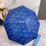 Goyard tri-fold sun-protective umbrella has a black inner coating that effectively blocks 99% of UV rays. - Image 5
