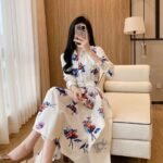 ERDEM Straight shoulder long sleeve dress - Image 4