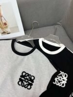 Loewe 2025 new contrast color T-shirt + wide-leg pants suit casual suit - Image 4