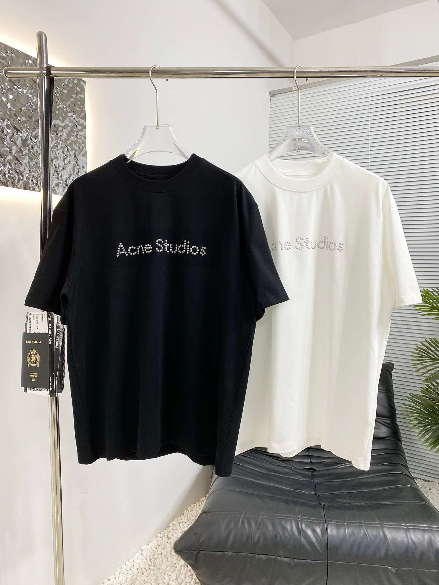 i1742278606415_1127_0_3-2.jpg Acne Studios 2025 new short-sleeved T-shirt 260g cotton T-shirt - Image 1