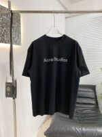 Acne Studios 2025 new short-sleeved T-shirt 260g cotton T-shirt - Image 4