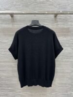 Brunello Cucinelli Spring and summer new sequin three-dimensional embroidery short-sleeved knitted T-shirt Premium - Image 8