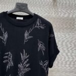 Brunello Cucinelli Spring and summer new sequin three-dimensional embroidery short-sleeved knitted T-shirt Premium - Image 6