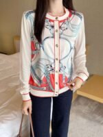 Hermès Spring and Summer Latest Tencel Knitted Cardigan Premium Edition