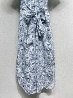 DIOR Butterfly Print Short Sleeve Dress Premium Quality - Image 4