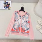 Hermès Spring and Summer Latest Tencel Knitted Cardigan Premium Edition - Image 7