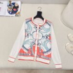 Hermès Spring and Summer Latest Tencel Knitted Cardigan Premium Edition - Image 6