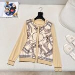 Hermès Spring and Summer Latest Tencel Knitted Cardigan Premium Edition - Image 4