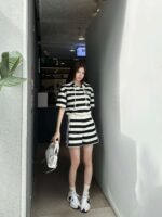 DIOR Miss Summer Striped Leisure Suit High-end Quality