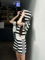 DIOR Miss Summer Striped Leisure Suit High-end Quality - Image 2