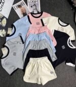 Loewe embroidered T-shirt and shorts set
