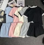 Loewe embroidered T-shirt and shorts set - Image 4