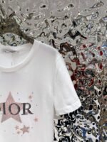 DIOR 2025 new summer T-shirt five-pointed star pattern short sleeves Pure cotton high quality version - Image 8