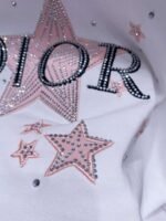 DIOR 2025 new summer T-shirt five-pointed star pattern short sleeves Pure cotton high quality version - Image 5