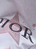 DIOR 2025 new summer T-shirt five-pointed star pattern short sleeves Pure cotton high quality version - Image 4