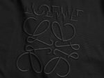 LOEWE new solid color letter dislocation embroidery high-quality cotton T-shirt - Image 11