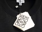 LOEWE new solid color letter dislocation embroidery high-quality cotton T-shirt - Image 10