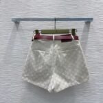 GUCCI 2025 new printed women’s shorts with belt - Image 10