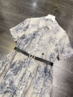 Dior 2025 summer new blue floral pattern dress - Image 10