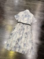 Dior 2025 summer new blue floral pattern dress - Image 9
