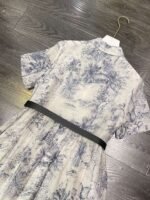 Dior 2025 summer new blue floral pattern dress - Image 6