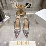 Dior 25 new woven embroidered high heels height 8.5cm