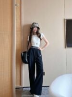 DIOR early autumn new sports casual pants elastic webbing version of high-quality fabrics - Image 11