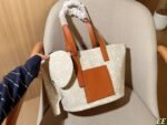 Loewe classic canvas elephant tote bag tote basket hand shopping bag 29×25×15cm - Image 10