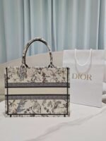 DIOR Beige Millefiori Embroidered Medium Book Tote 36 x 27.5 x 16.5cm Premium - Image 2