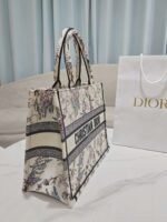 DIOR Beige Millefiori Embroidered Medium Book Tote 36 x 27.5 x 16.5cm Premium - Image 6