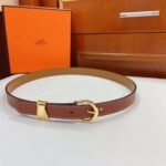 Hermès Ecuyere calfskin belt premium version width 2.4cm - Image 3
